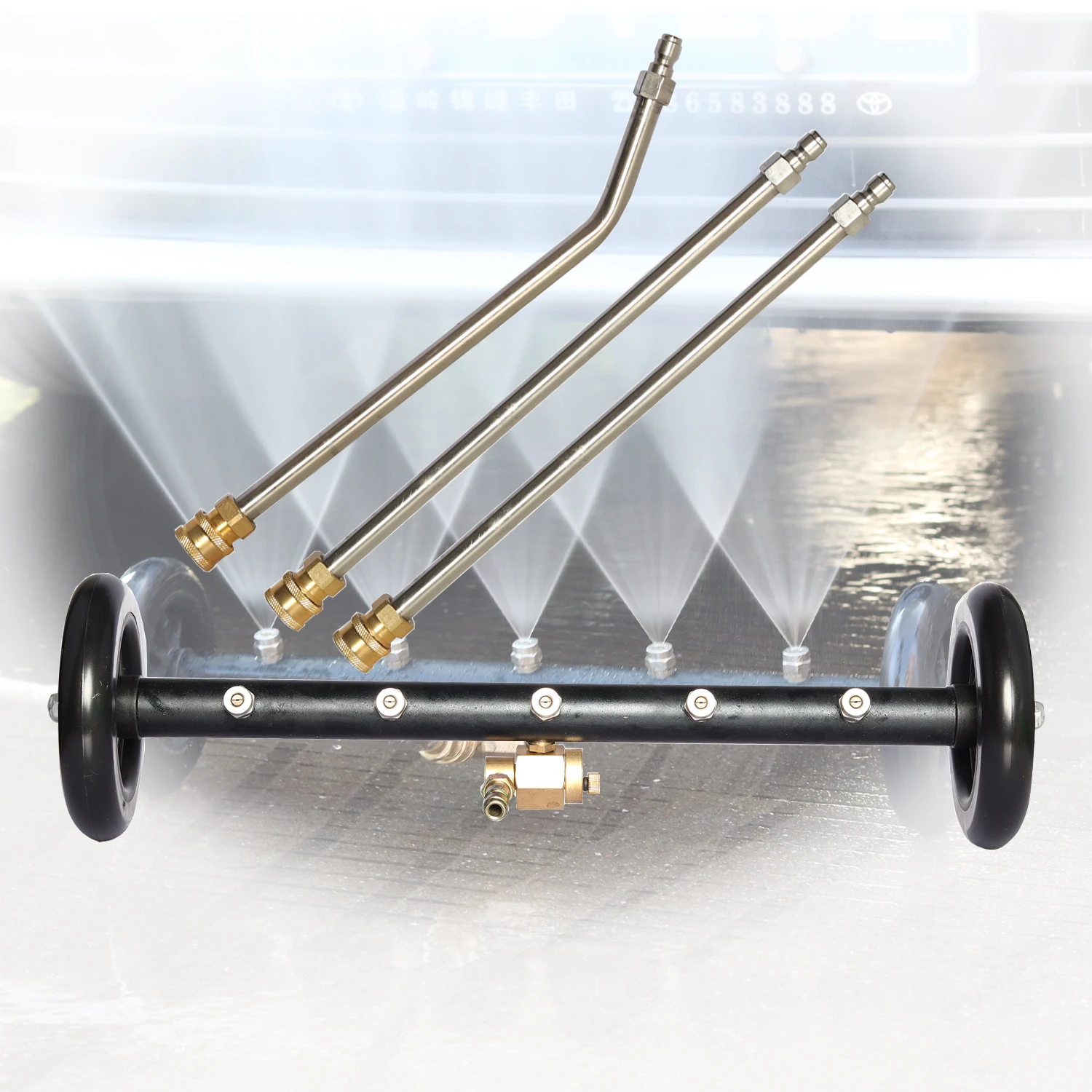 Auto Wash Broom for Pressure Washer Undercarriage Car Detailing  Chassis Washer