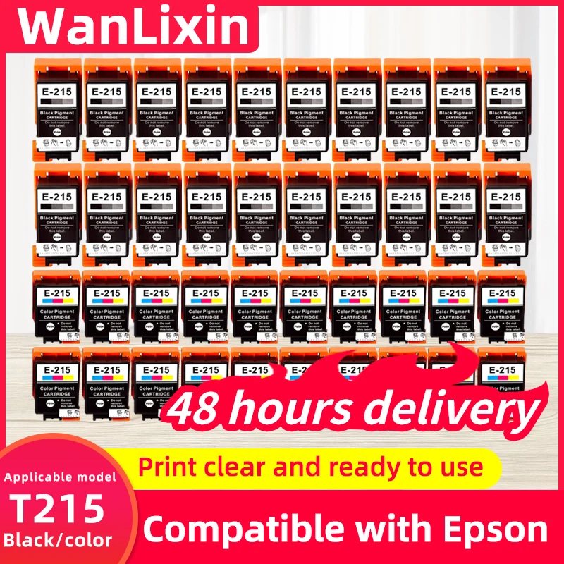 

10 компл. 20 компл. T215 T-215 215 картридж с пигментными чернилами для Epson WF-100 WF100 WF-100W WF100W картридж с чернилами для принтера