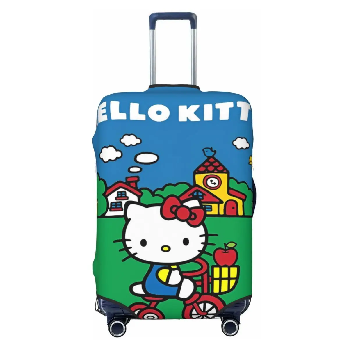 Hello Kitty Luggage Covers For Suitcases Cartoon Travel Suitcase Cover Protector Fit 18-32 Inch Luggage