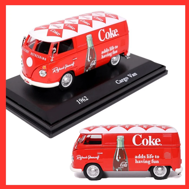 모터 시티 클래식 다이캐스트 1:43 1962 화물 밴 시뮬레이션 합금 자동차 모델 정적 수집 장식용 휴일 선물 장난감