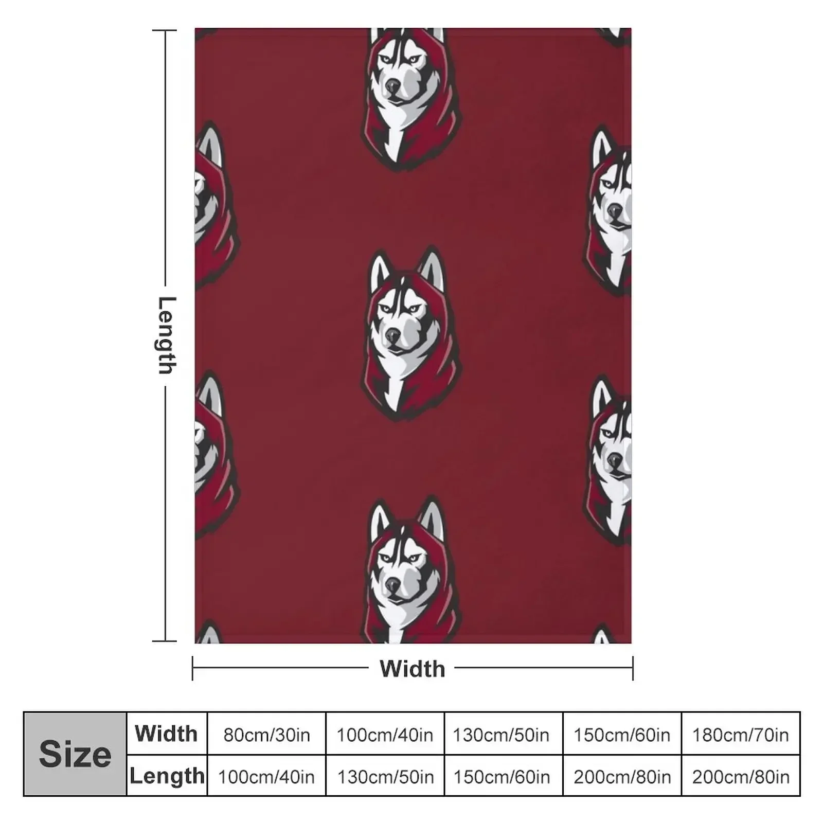 Huskies fans maroon Throw Blanket Furry Decorative Beds Blankets