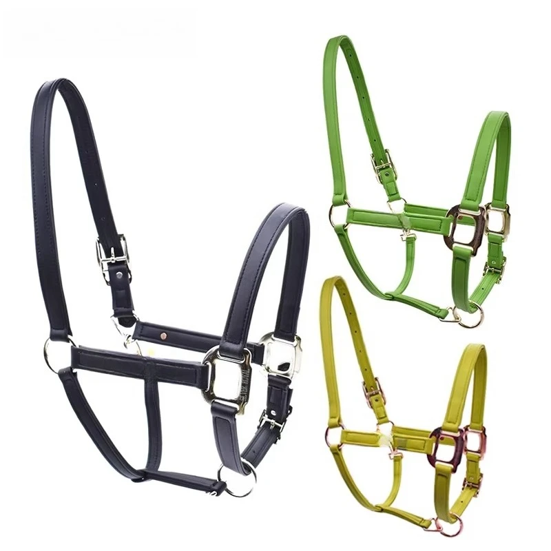 Wear-Resistant Microfiber Bridle Horse Faucet Harness, Adjustable Lead for Big Horse and Pony, New Equestrian Product 2025