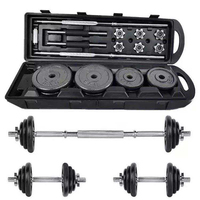 Fitness Equipment Free Weights 30kg 50KG  Gym Barbell Dumbbell System Adjustable Dumbbells Set