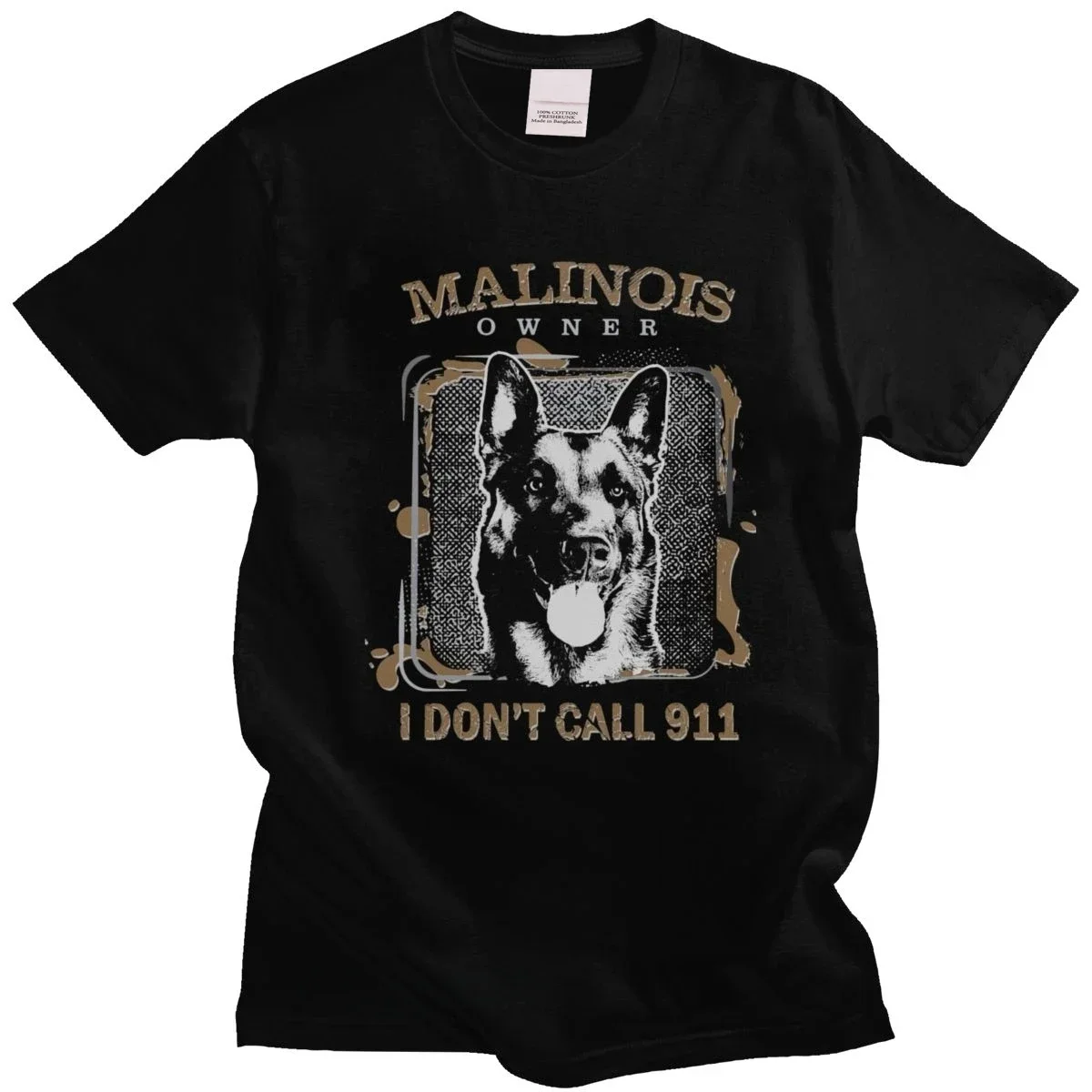 Vintage Belgian Shepherd Malinois for men Mechelaar T-shirt Sleeve Dog lover Harajuku shirt outfit Camisas for men and women