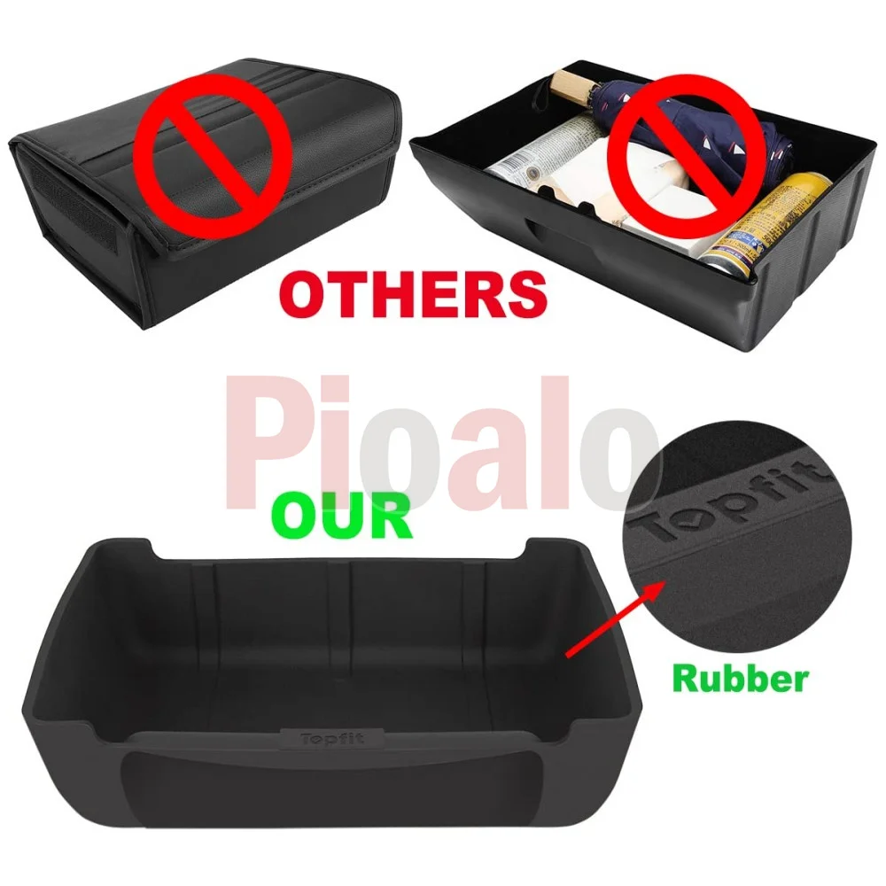 For Tesla Model Y&X Under Seater Storage Box Rubber Organizer Tray 2020 2021 2022 2023 Silicone