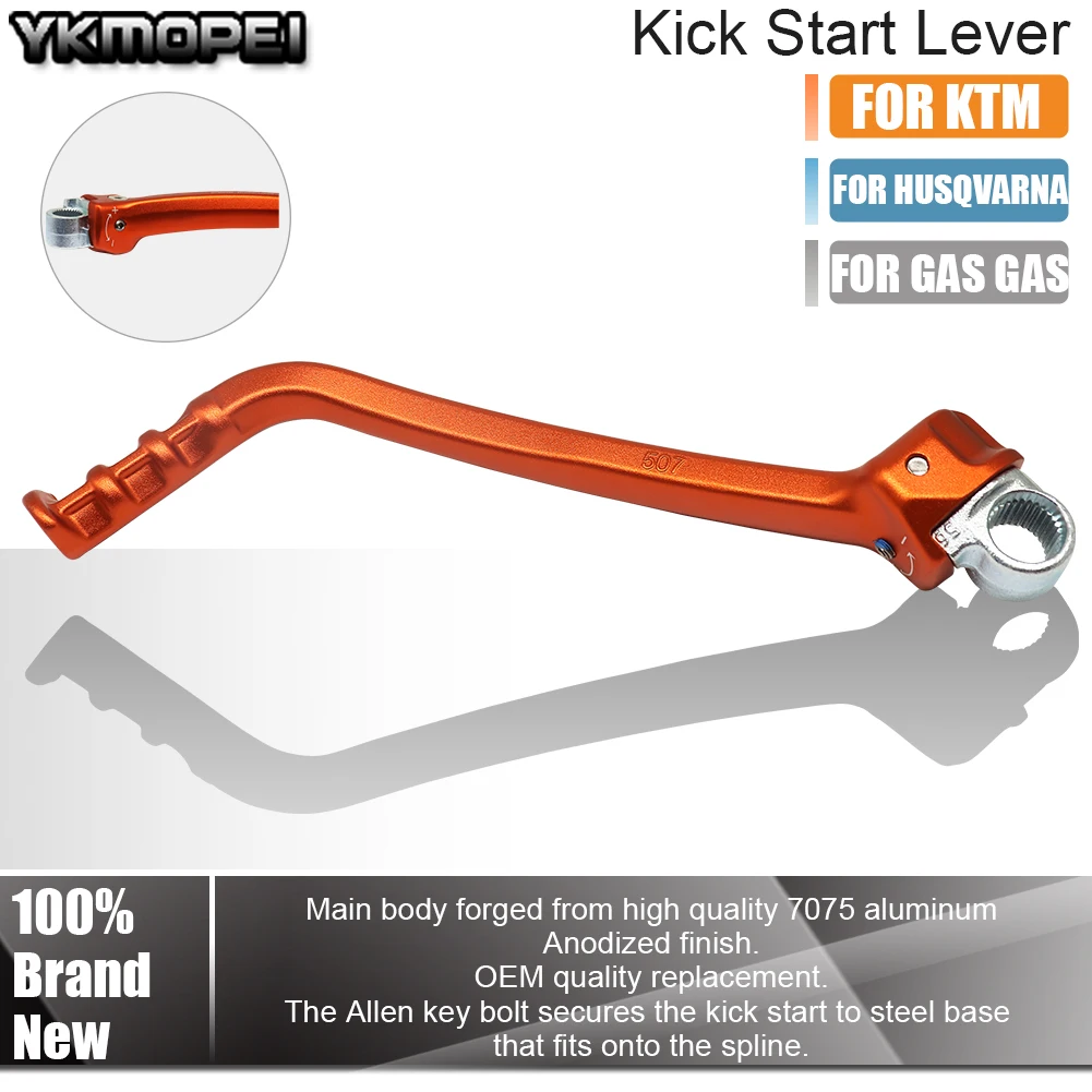 

Алюминиевая педаль кикстартера с ЧПУ для мотоциклов KTM 250 SX, HUSQVARNA TC 250, GASGAS MC 250, для мотокросса и питбайков