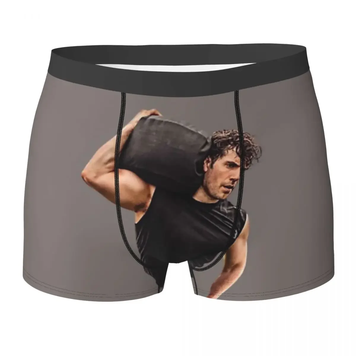 Boxer Underpants Shorts Henry Cavill Panties Male Soft Underwear for Homme Man Boyfriend Gift