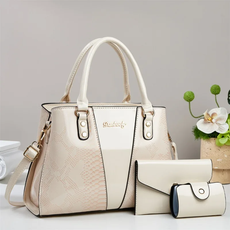 3-teiliges Set Damentasche 2025, Trend, neu in der Mode, Nische, Damen-Schultertaschen für Damen, Einkaufs- und Reisetasche, Damenhandtasche – Detail 15