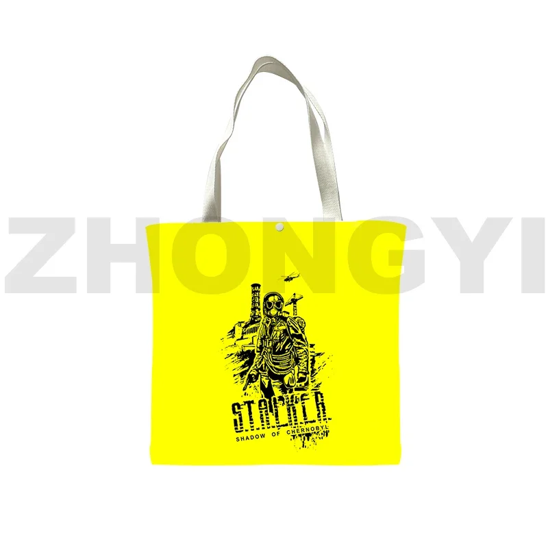 Preppy Style S.T.A.L.K.E.R. 2 Heart of Shadow Anime Tote Bag 3D Stalker 2 Game Handbags for Women Shopping Bags Boy Shoulder Bag