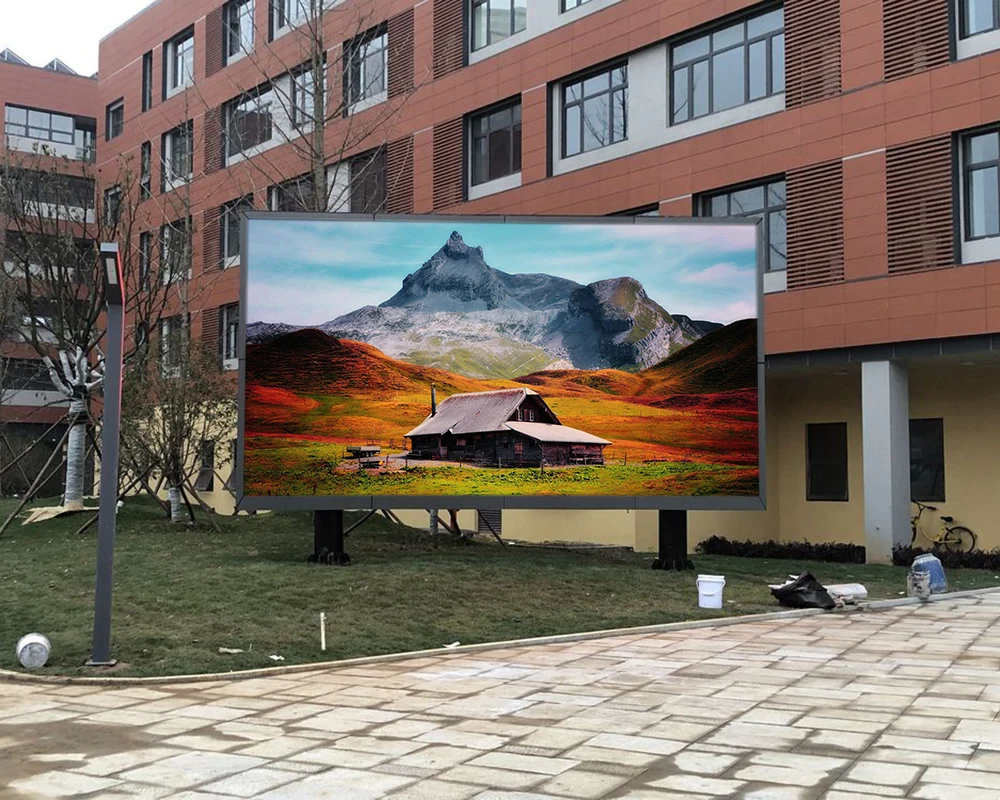 Programmable LED Sign Billboard Column Mounted High Brightness P3 LED Digital Board Wall