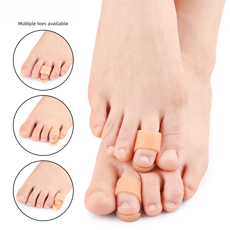 2Pcs Toe Straightener Thumb Valgus Protector Silicone Gel Foot Fingers Toe Separator Bunion Adjuster Feet Pads Relief Foot Pain