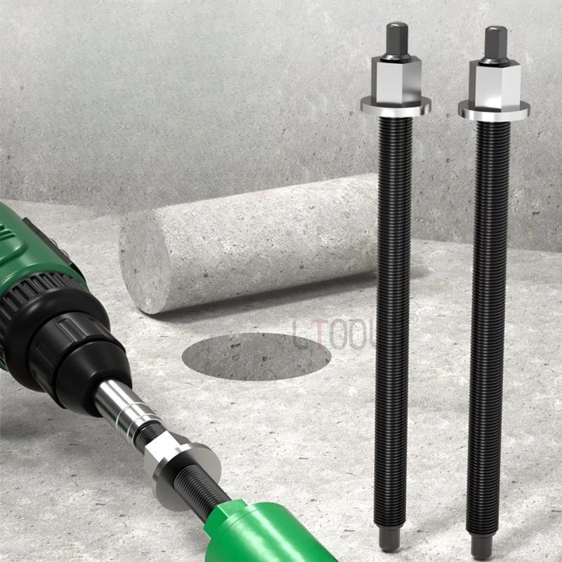 

400/500mm Stuck Drill Extractor Multifunctional Water Pipe Installation Drilling Assistant Electric Wrench Back Opening Bit Tool
