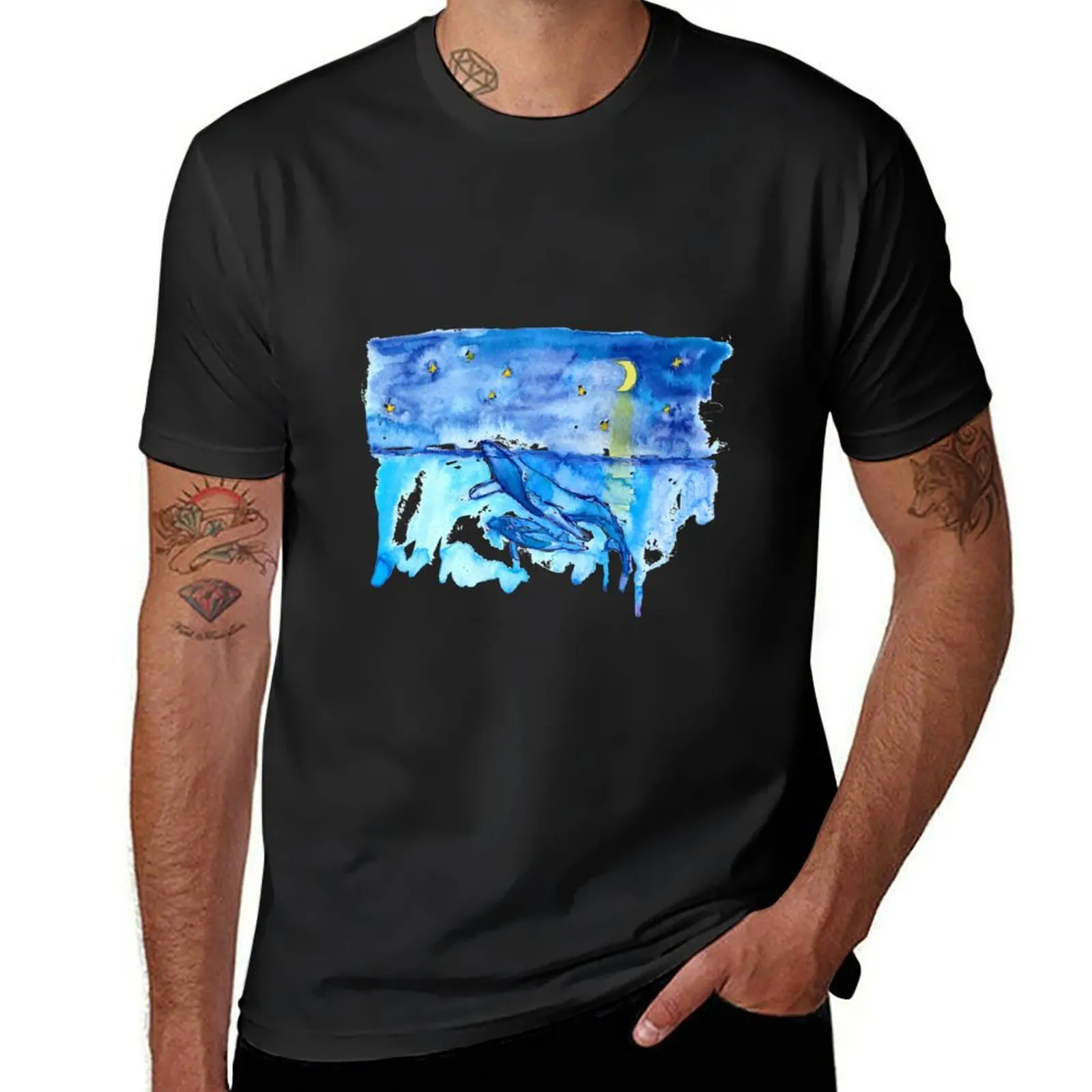 Humpback whale, humpback, whale, watercolor humpback, watercolor whale T-Shirt sweat aesthetic clothes mens vintage t shirts