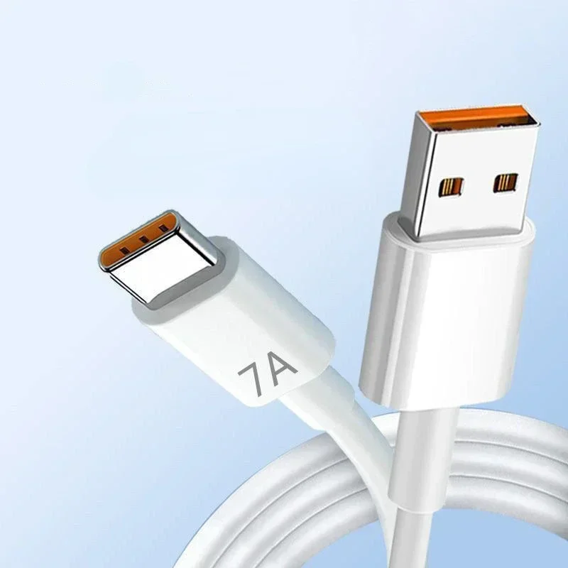 7A 100W USB Type C Super-Fast Charge Cable for Huawei P40 P30 Fast Charing Data Cord for Xiaomi Mi 13 12 Pro Oneplus Realme POCO