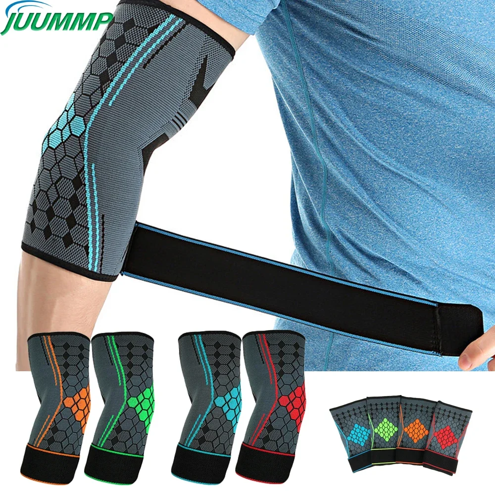 JUUMMP Elbow Brace Compression Support Sleeve Adjustable Strap for Tendonitis,Tennis Elbow brace,Golf Elbow,Weightlifting 1Pcs