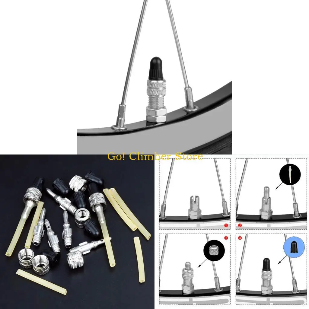 

Q84C Multitype Bike Valves Adapter Set Rusts Resistant Bike Valves Adapter Connectors