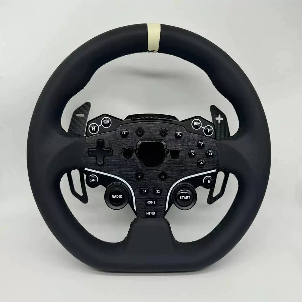 Para moza r5 r3 es esx carro de corrida jogo mod volante fibra carbono paddle shifter adaptador