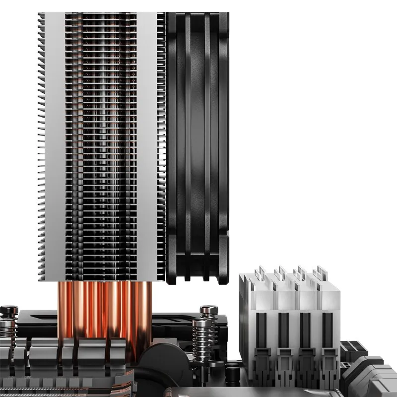 Imagem -03 - Jonsbo-cpu Cooler com Heatpipes Cpu Pwm Silencioso Ventilador de Pinos Radiador de Computador Desktop para Intel 115x 1200 Am4 Cr1000 Pro