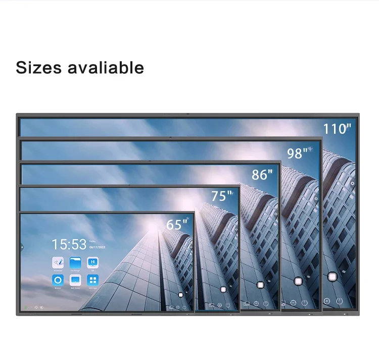 Multi Screen Monitor Wireless 4k Uhd Whiteboard 75 Inch Multi-screen Share Board Interactive Electronic Whiteboard Smart Board