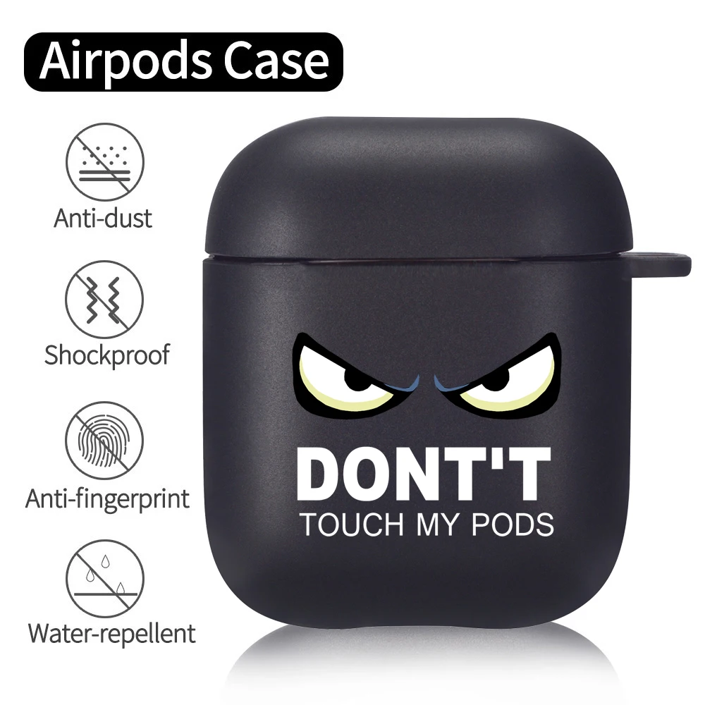 Cartoon TPU Cover For Apple Airpods 1 2 3 Dont Touch My Pods Earphone Coque Soft Fundas For Airpods 3 Pro Covers Earpods Case