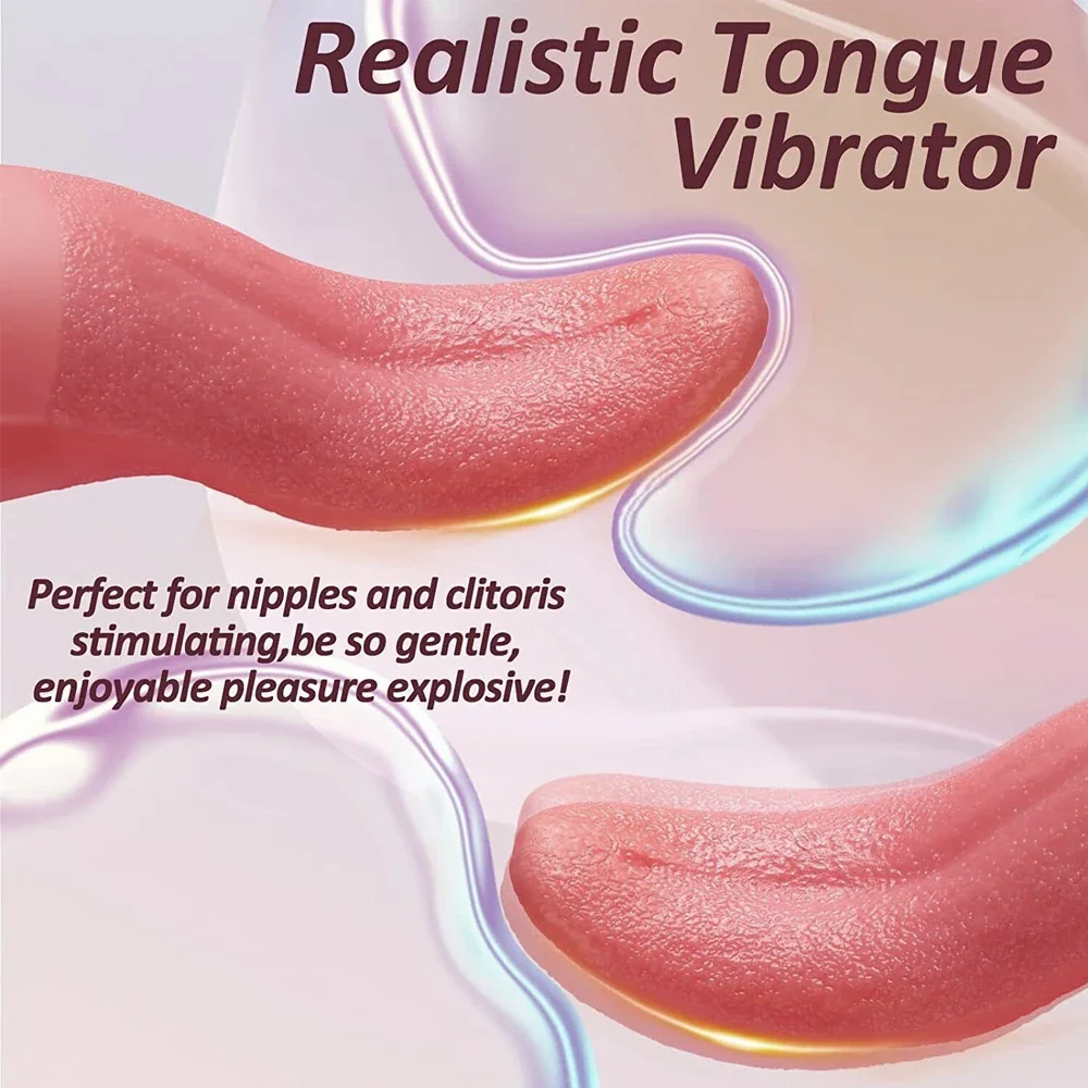 10 Modes Tongue Licking Vibrator Adult Sex Toys for Women G Spot Clitoral Stimulator Dildo Nipple Female Masturbator Vibrators