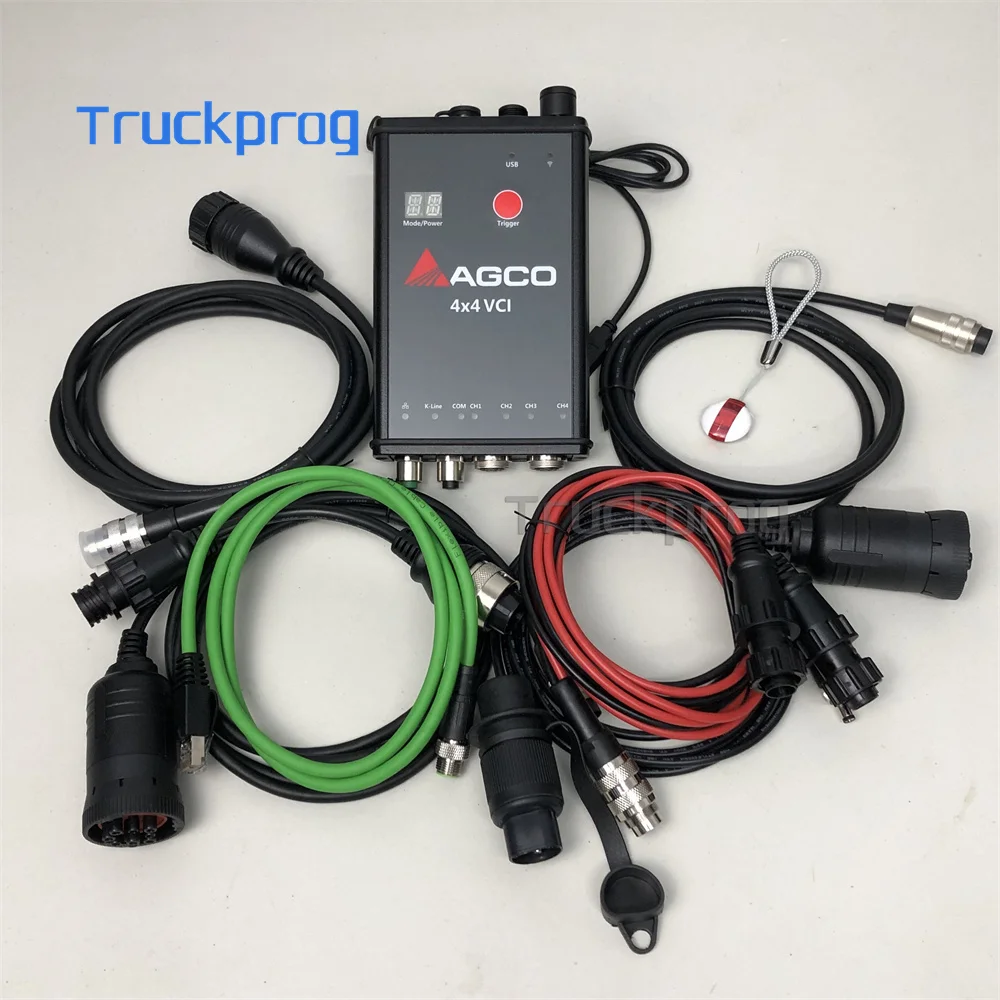 For AGCO 4X4 VCI Canbox Key Dongle for Deutsch for Fendt Deutz Engine Equipment Tractor Diagnostic Tool Support COM K-Line Wifi