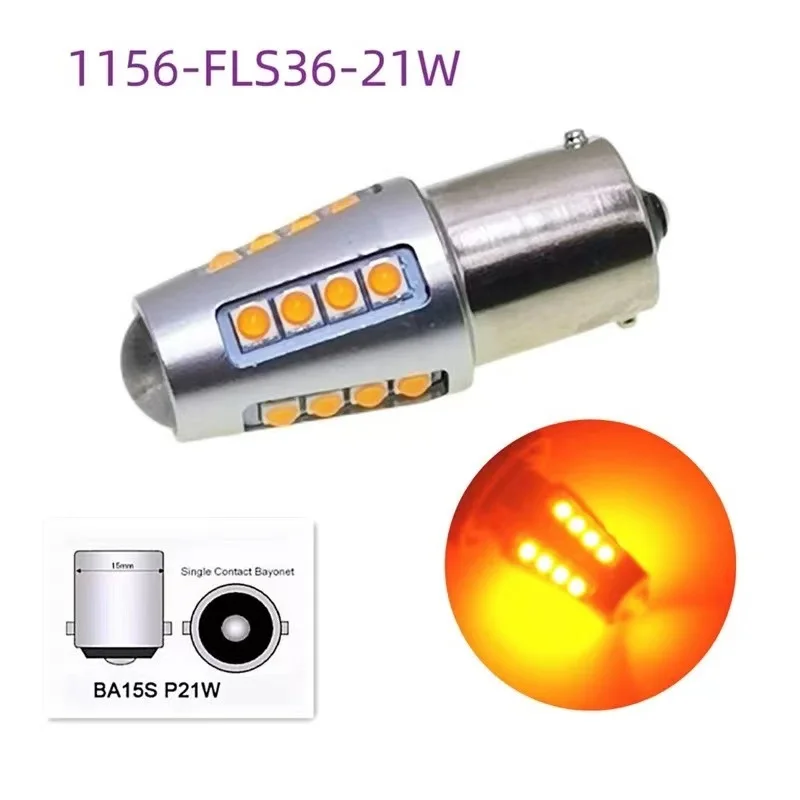 1PCS P21W 1156 1157 BAY15D Wide Voltage Non-polar 3030 21 LED brake turn signal reversing light T20 W21W W21/5W 7440 7443