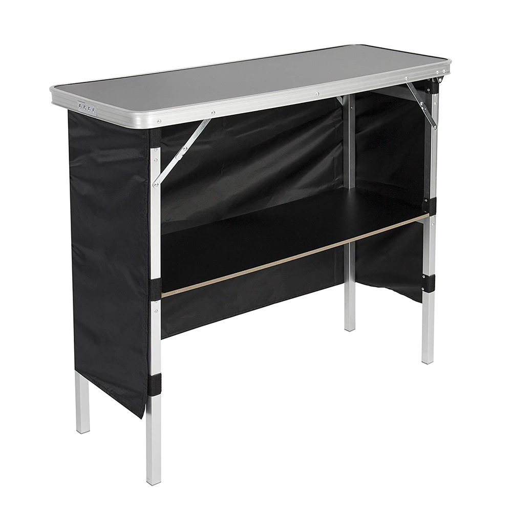 

Mobile Portable Party Drinking Rectangle High Bartending Foldable Table