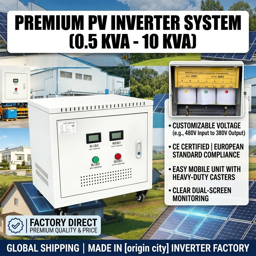 High Efficiency 1000VA-10000VA PV Energy Storage Isolation Step-Up/Step-Down Household Transformers 1140V 800V 690V to 400V 380V