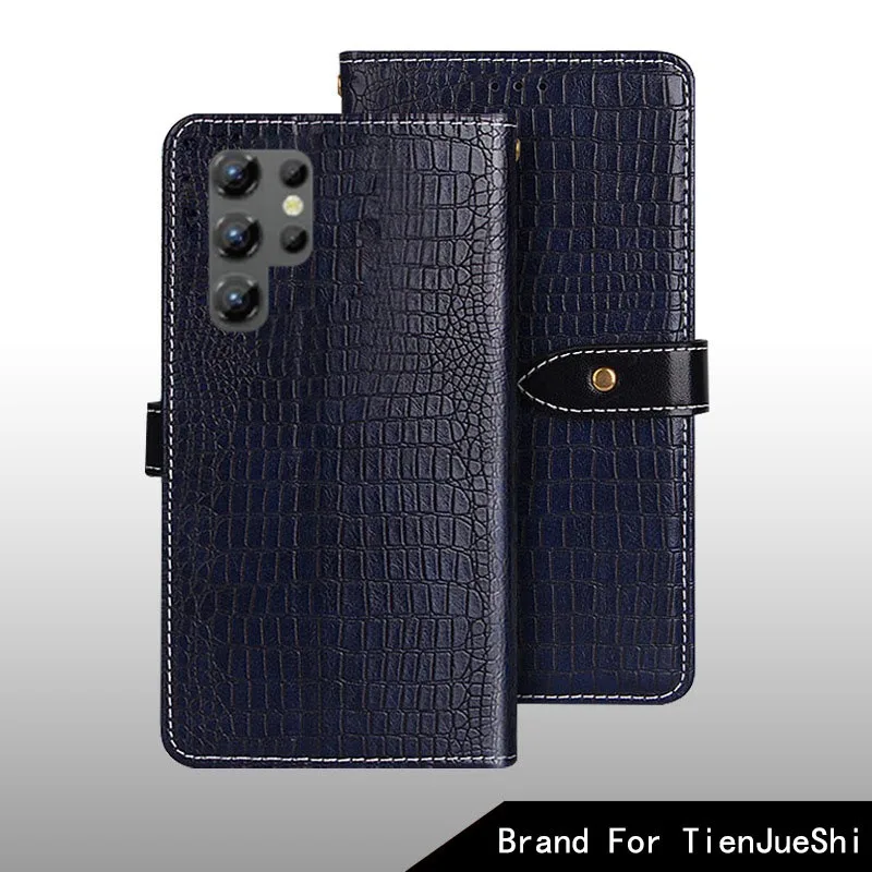 

Флип-чехол для Oukitel C61 Pro, кожаный чехол с крокодиловым узором, слоты для карт, чехол Fundas