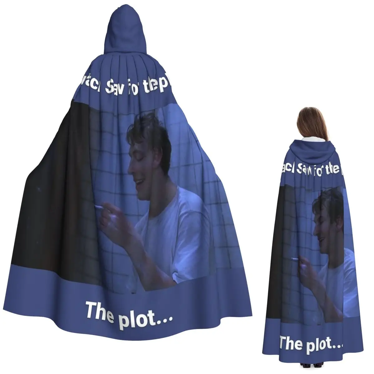 

Адам Станвей Пила Длинный Плащ С Капюшоном Ведьма Средневековый Костюм Косплей Накидка Хэллоуин Вампир Взрослый Унисекс