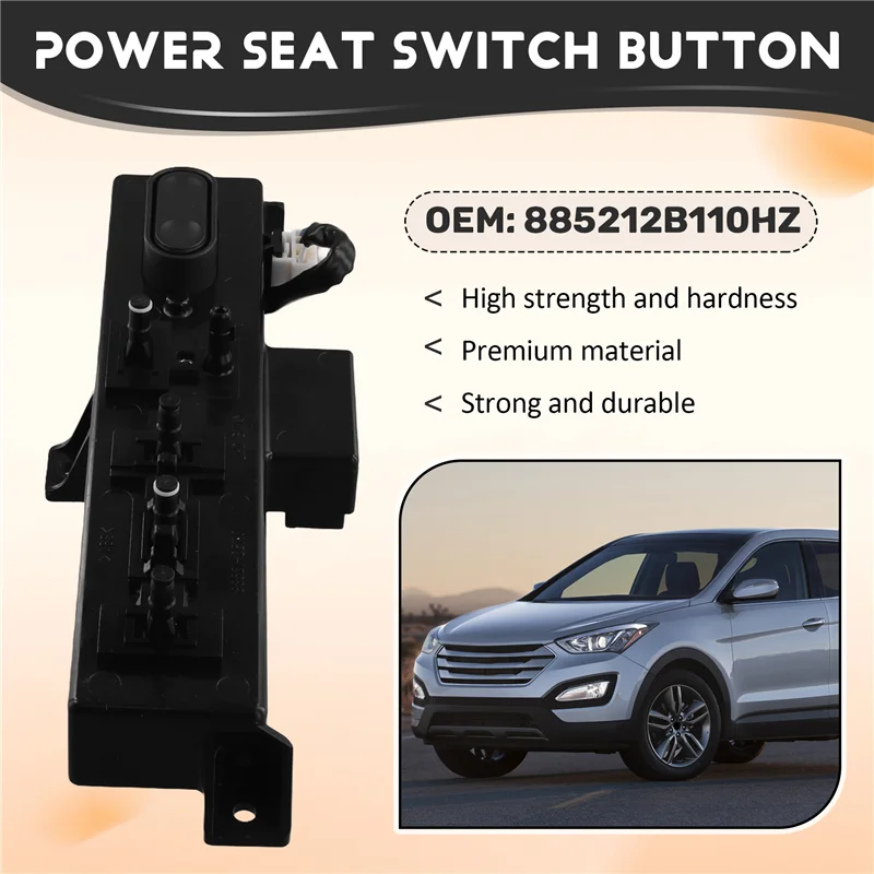 

VC-Innovative-Car Front Left Power Seat Switch Button 885212B110HZ For Hyundai Santa FE 2010-2011 Car Accessories LHD