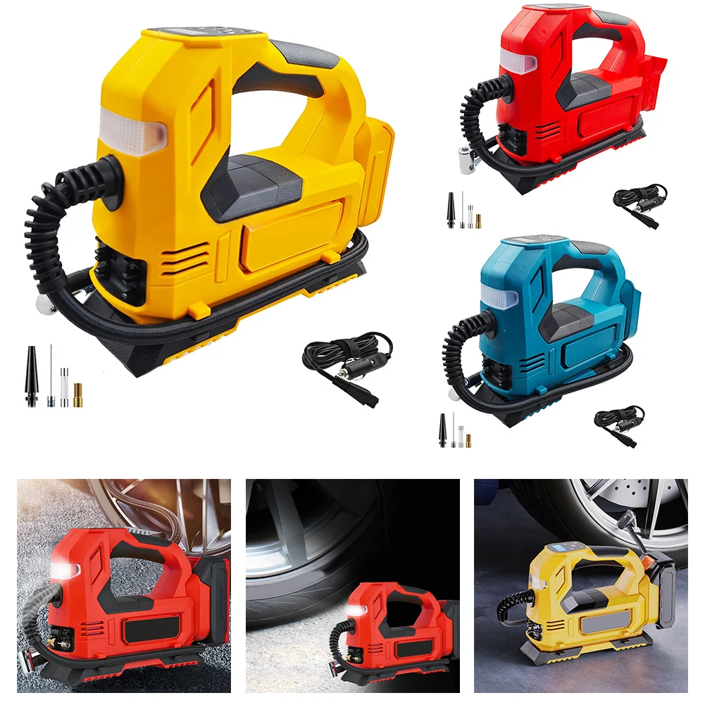 

Efficient Portable Tire Inflator with Integrated LCD Screen Real Pressure Monitoring and Automatic Shut Off Functionality