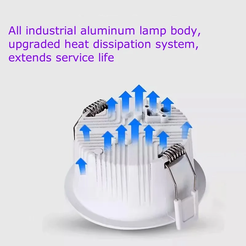 Highlight LED AC110-230V Anti Glare Recessed Dimmable Downlights COB 7W9W12W15W20W24W36W45W60W Ceiling Lamp Spot Light Parlor