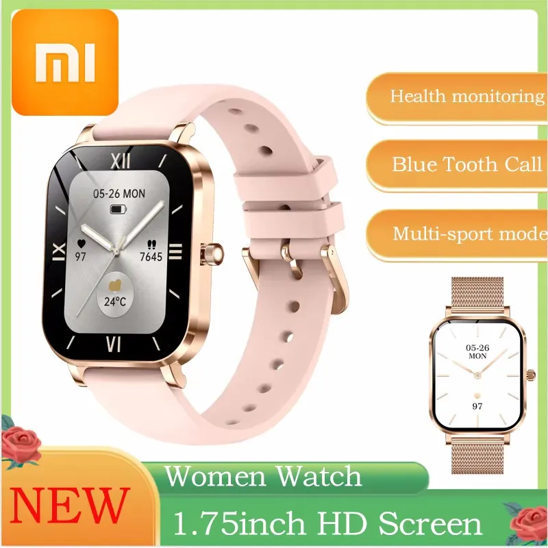 

Xiaomi 6811 Smart Watch Women Sports Waterproof Heart Rate Health Monitor Lady Smartwatch Weather Girl 100+ Watch Faces
