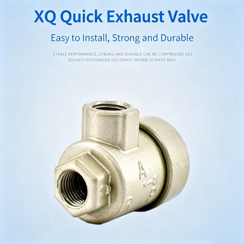 XQ170600/1000/1500/200 Quick Exhaust Valve Quick Exhaust Of Cylinder Manual Air Valve Switch Pneumatic Pressure Relief Valve