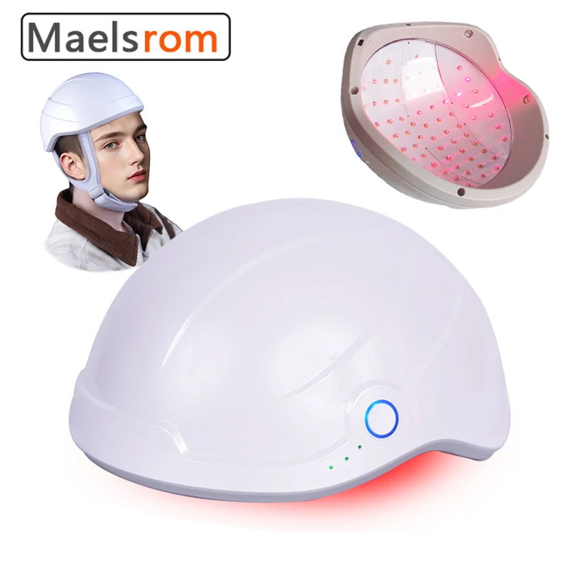 

LLLT Red Light Therapy Hair Growth Cap Scalp Massage Device Promotes Collagen To Prevent Hair Loss Diode Laser Decive Fuller