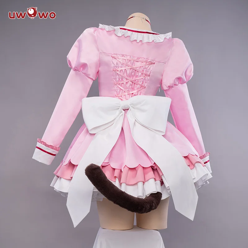 UWOWO-Chocola Cosplay Maid Dress para mulheres, traje Chocolaa, Vanillaa, bonito vestido rosa, fantasias de Halloween, em estoque