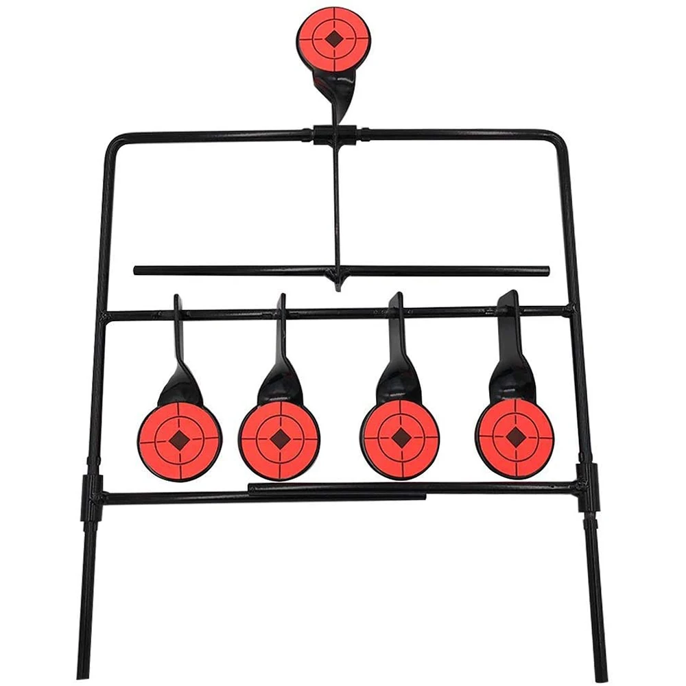 New Shooting Targets Metal Automatic Resetting Air Gun Pellet BB Gun Spinning Target for Outdoor Sports/Range/Shooting/Hunting