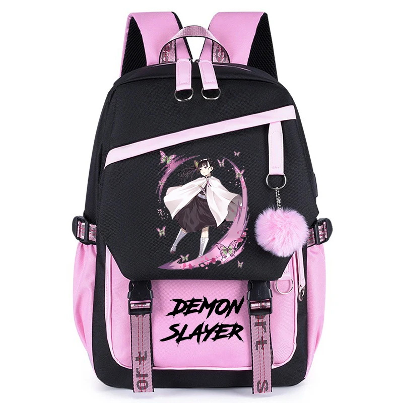 Demon Slayer Schoolbag Anime Characters Nezuko Zenitsu Giyu Tomioka Backpack  Muichiro Tokito Laptop Backpack Student Book Bag view 5