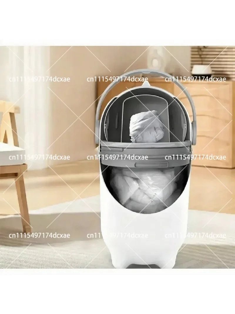 Large Capacity Odor Proof Diaper Pail with Lid Nappy Waste Bin for Nursery Living Room Household Trash Storage Container