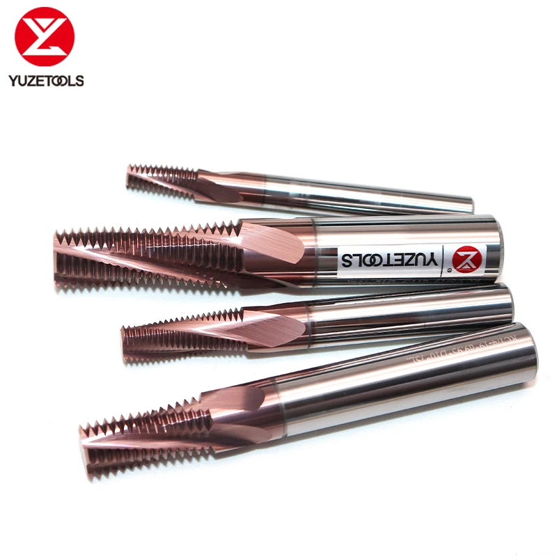 HRC68 Thread Milling Cutter Full Tooth Carbide Tungsten Steel CNC Machining  Coated Cutting Tool Thread BSPT(RC) 1/16-28 Tap