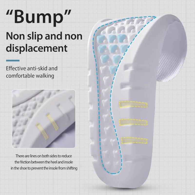 Memory Foam Insoles Man Women Sport Orthopedic Insoles for Shoes Pads Sole Deodorant Breathable Cushion Running Pad for Feet