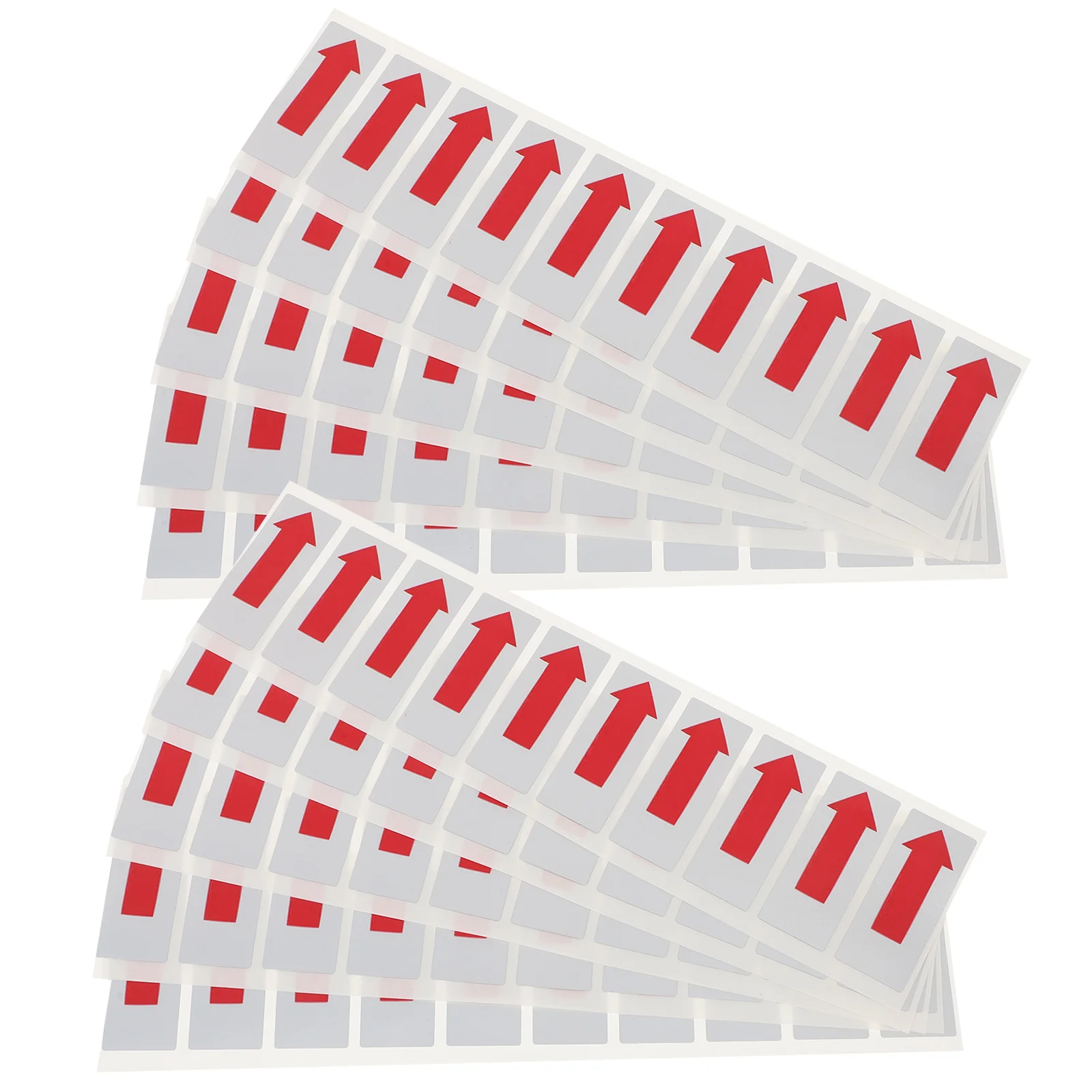 100pcs Red Arrow Sealing Stickers Self Adhesive Labels For Garbage Bags Car Films Envelopes Protective Films Strong Adhesion