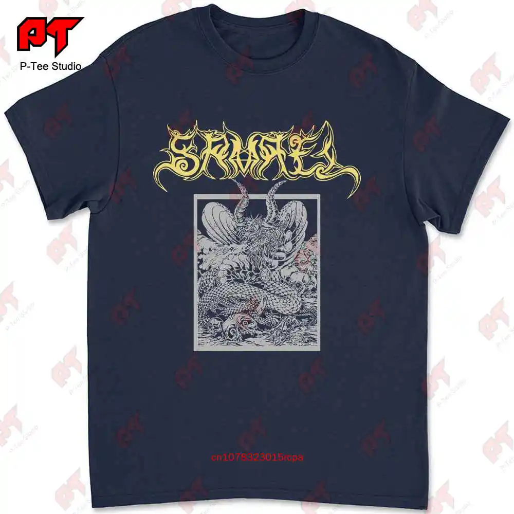 Samael Band Worship Him Album Black Metal T-shirt T9JF