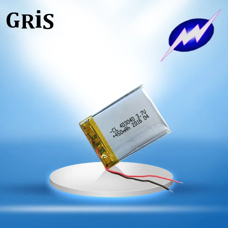 3.7V polymer Q99 rechargeable lithium battery MP3 pack sunspot Q12 traffic recorder 403040 450mAh