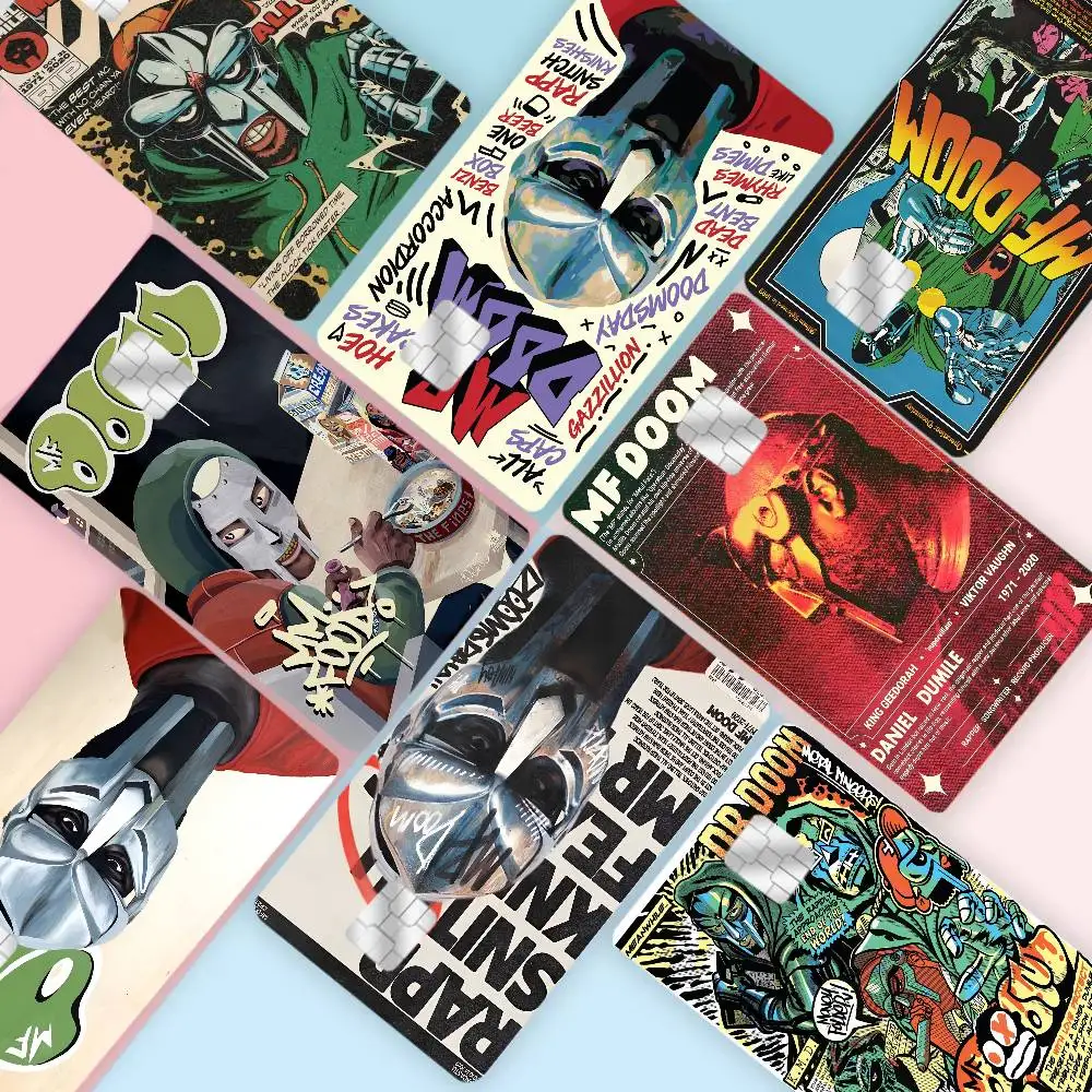 MF Doom الهيب هوب الراب Diy بطاقة الخصم الائتمانية ملصق الطرف ملصق الديكور مقاوم للماء رقاقة صغيرة بطاقة الجلد ملصق #1