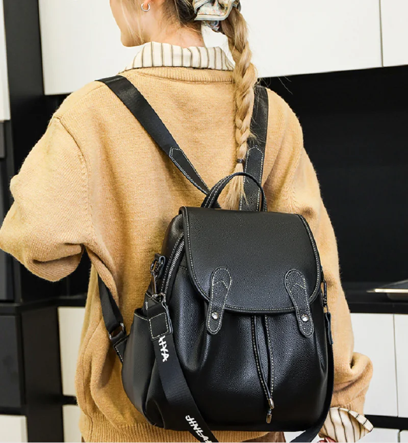 

Новые модные кожаные рюкзаки высокого качества, женские вместительные дорожные сумки через плечо, сумки-тоут, сумки-кроссбоди, школьные рюкзаки