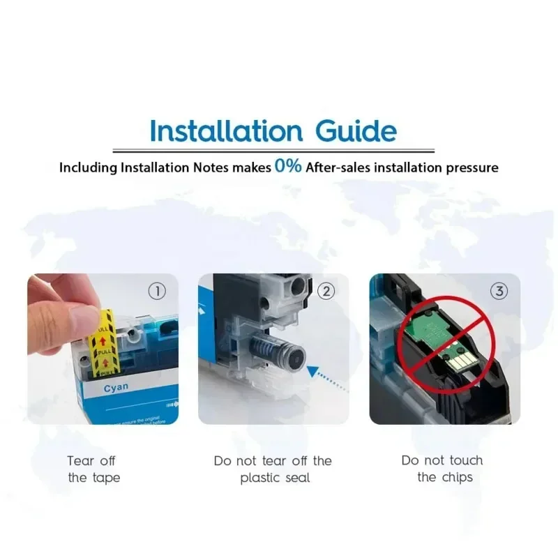 Imagem -03 - Cartucho de Tinta Compatível para Impressora Jato de Tinta Apto para Brother Dcp-j1050dw J1140dw Mfc-j1010dw J1050 J1040 Lc421xl Lc421