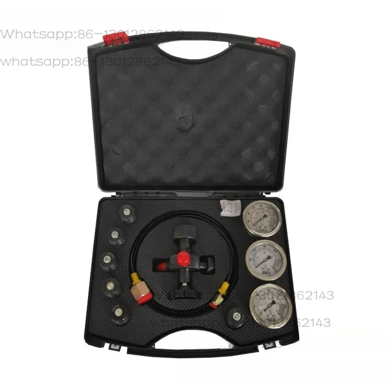 2026   NEW  7 IN 1 Hydraulic Accumulator Cylinder Nitrogen Gas Charging Kit and Pressure Test Kit